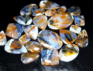 Venta al por mayor Natural dendrítico musgo ágata cabujón de piedras preciosas sueltas para la fabricación de joyas Natural suave ágata dendrítica - Product Image 4