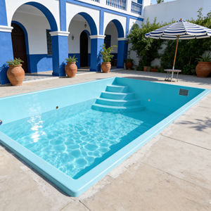 Custom In-ground Fiberglass Swimming <b>Pools</b> for Hotels, Resorts, and Residential Homes, High-Quality Durable, and Easy to Install - Product Image 1