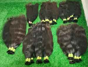 Cabello liso Remy de templo indio de alta calidad de lujo sin tocar de un donante estilo indio del Sur - Product Image 5