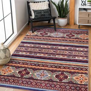 Netline Home RW1004 Multi-Colour Flat Weave <b>Washable</b> Traditional <b>Rug</b> - Product Image 2