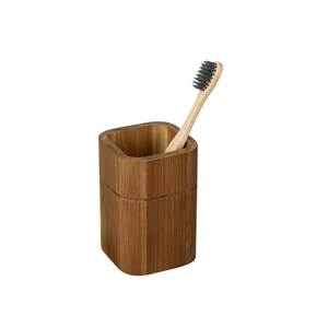 Support de brosse à dents en bois durable, prix bas, accessoires de salle de bain, couleur bois naturel, porte-dentifrice - Product Image 3