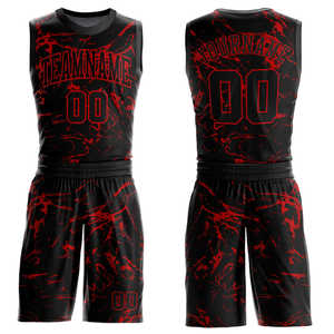 Uniformes de basket-ball sans manches en polyester 100% respirant, avec impression par transfert thermique et broderie personnalisées - Product Image 3