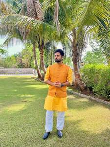 Desgaste ocasional de seda con Jacquard Work Kurta Pijama Exportador y proveedor mundial de Surat a la tarifa más baja - Product Image 5