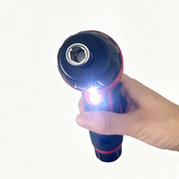 Tournevis électrique sans fil rechargeable 1300 mAh, 3 Nm, poignée pivotante, prise droite type pistolet, lumière LED pour l'assemblage de meubles DIY
