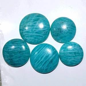 Amazonita Verde Natural al por Mayor para la Fabricación de Joyas, Cabujones Hechos a Mano, Suministro de Calidad AAAAA, Múltiples Tamaños - Product Image 4