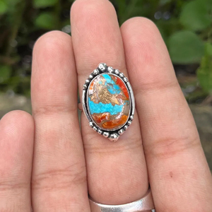 แหวนทองแดงหอยนางรม10X14มม. รูปไข่925สเตอร์ลิงเงิน18K ไมครอนชุบทองโรเดียมชุบทองของขวัญหมั้นแต่งงาน - Product Image 6