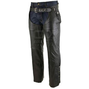 Dernier modèle Nouveau style Chaps de moto en cuir Hot Selling Professional Leather Men's Chaps - Product Image 1