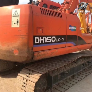 Excavatrice d'occasion Doosan DH150, marque coréenne d'origine, 15 tonnes, taille moyenne, excavatrice sur chenilles en caoutchouc - Product Image 6