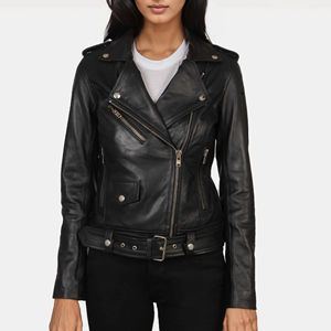 Vente en gros Veste en cuir de mouton en PU véritable de haute qualité pour femmes Vêtements remplis de coton à la mode pour la saison d'hiver - Product Image 5