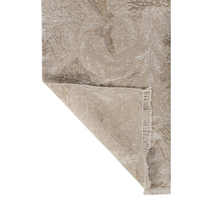 Alfombra Aprezo AKWB-3628 de Lana y Seda de Bambú, Tejida a Mano, Color Marfil, 10 mm, Diseño Abstracto con Estampado Animal, para el Hogar, Pasillo, Dormitorio, Forma Rectangular - Product Image 5
