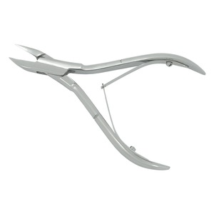 Lame incurvée Poussoir à cuticules Matériau en acier Coupeur incarné Pinces à ongles avec poignée imprimée pour le soin des ongles des orteils Ressort de baril 8 - Product Image 3