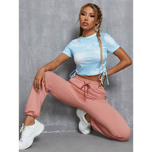 Femmes polaire survêtement pantalon coton pantalons de survêtement décontracté Streetwear entraînement entraînement piste bas hiver chaud Logo personnalisé - Product Image 3