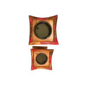 Quemador de incienso Bakhoor de resina epoxi de Color rojo de madera hecho a mano Madhkan soporte de quemador Oud árabe para fragancia casera durante el Ramadán - Product Image 3