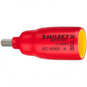 Llave de vaso hexagonal corta Hazet de 3/8'' con aislamiento protector de 1000V, producto de alta calidad, categoría: llaves hexagonales - Product Image 2