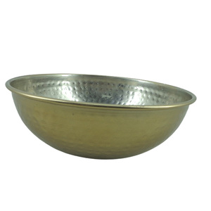 Nouveauté Lot de 2 bols de service ronds en métal nickelé de couleur verte, bol à fruits de taille moyenne pour la décoration de la cuisine, grossiste - Product Image 6