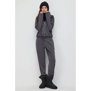 Pantalon cargo décontracté pour femme, taille haute, respirant, classique, à jambes larges, évasé, avec taille élastique, tailles XL - Product Image 2