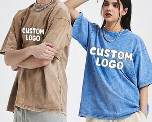 Venta al por mayor nuevo diseño personalizado camiseta de gran tamaño 240 gramos peso de la tela 100% algodón orgánico patrón sólido bordado Technics - Product Image 5