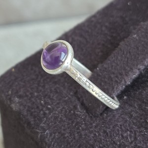 Anillo Moderno de Plata de Ley 925 con Amatista, para Uso Diario, Moda, Oración y Devoción, Calidad Premium - Product Image 2