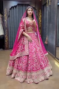 Women's Faux Georgette Embroidery Sequins Work With Cancan & Canvas Patta Most Popular Style on Sale! - Product Image 3