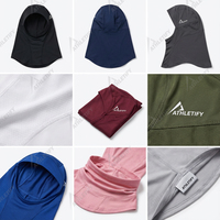 Hijab de sport musulman, couleur marron, tissu respirant, couverture complète, capuche athlétique pour femmes, course à pied, cyclisme, salle de sport, UPF50