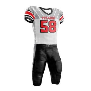 Uniformes de Fútbol Americano Personalizados de Alta Calidad, 100% Poliéster, Secado Rápido, Transpirables, Mangas Cortas, Sólidos, Anti-UV - Product Image 3