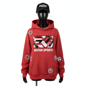 High Quality 340 GSM <b>Women</b> Fleece <b>Hoodie</b> <b>Red</b> Color Casual Sportswear CustomLogo Embroidery and Print Design <b>Women</b> basics Hoodies - Product Image 1