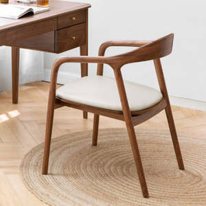 เก้าอี้ทานอาหารไม้สักแท้สไตล์ร่วมสมัย พร้อมที่วางแขน ไม่มีเบาะ สำหรับเฟอร์นิเจอร์ภายในและภายนอกอาคาร - Product Image 6