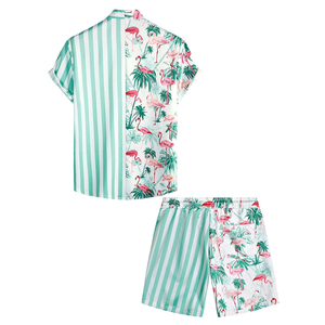 Latest Design Half-Sleeve O-Neck <b>Men's</b> <b>T</b>-<b>Shirt</b> High Quality Casual <b>Floral</b> Sublimated Printed Short Set Puff Print Style - Product Image 4