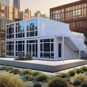 Contenedor prefabricado de acero personalizado de lujo de 20 pies y 40 pies para Europa, Filipinas, Cebú, venta exclusiva, contenedor prefabricado para el hogar - Product Image 1