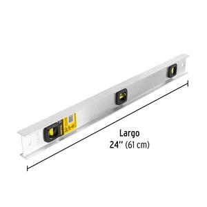 Pretul grado industriale 24 'livello livello a spirito scatola con 6 unità corpo in alluminio materiale plastico acrilico per la misurazione del livello - Product Image 3