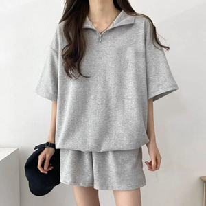 ชุดวอร์มผ้าฝ้ายแท้ 100% ลายพิมพ์แบบเรียบ ดีไซน์สั่งทำพิเศษ กางเกงวอร์มขายาวและเสื้อฮู้ด - Product Image 3