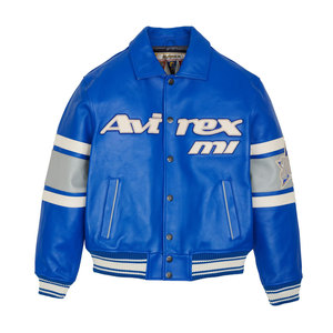 Full Sleeve Streetwear Leather Avirex <b>Jacket</b> Professional Men's New Design Hot Sale Genuine Leather Outerwear - Product Image 1