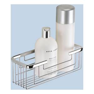 Gedy AUGUSTUS Polished Chrome 2419 13 Support de douche mural avec vis (25.2x10.2x8.6cm) Étagères de salle de bain - Product Image 3