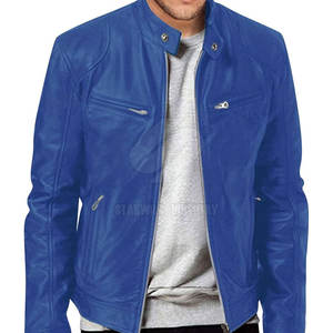 Chaqueta de invierno de alta calidad Chaqueta de cuero con logotipo personalizado Ropa de moda Chaqueta de cuero para hombres - Product Image 3