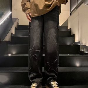 กางเกงยีนส์ทรงตรงผู้ชายผ้าบางยืดหยุ่นเอวยางยืดติดกระดุม สไตล์ลำลองธุรกิจ สีพื้น สำหรับฤดูหนาวและฤดูร้อน ปี 2025 - Product Image 2