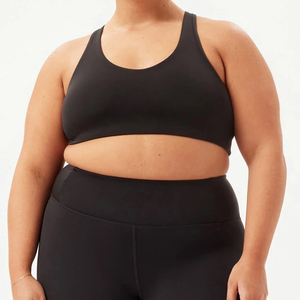 Conjunto Deportivo de 2 Piezas para Mujer con Cintura Alta y Soporte Elevado, Logotipo Frontal Simple, Tirantes Convertibles y Transpirables para Gimnasio y Entrenamiento - Product Image 6