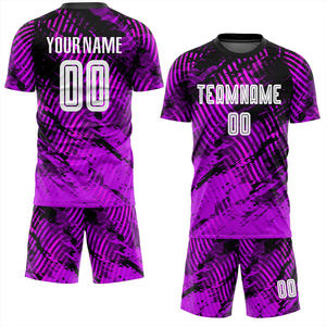 Kit de fútbol personalizado sublimación completa para hombres y mujeres tela suave y ligera camiseta de fútbol cómoda 100% algodón de secado rápido - Product Image 1