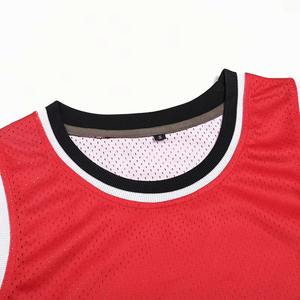 Venta al por mayor de camisetas de baloncesto sin mangas para los hombres de diseño personalizado ropa de entrenamiento deportivo Venta caliente impreso práctica de baloncesto Jersey - Product Image 3