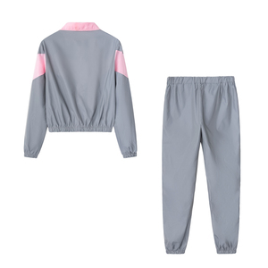 OEM Custom Logo <b>Women</b> Casual Nylon Two Piece Set's Customized Streetwear Fashion <b>Women</b> <b>Windbreaker</b> Tracksuit's - Product Image 3