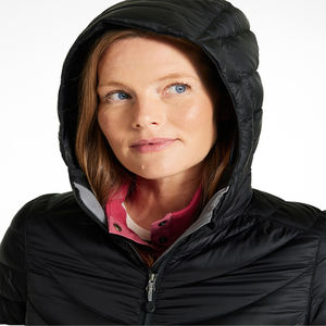 Nouveau design de veste longue bouffante avec logo personnalisé manteau bouffant d'hiver pour hommes vêtements d'extérieur chauds et ajustés pour femmes avec capuche manteaux de couleur unie - Product Image 2