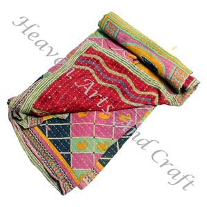 Colcha Kantha Gudari, Colcha Kantha Gudari, Venta al por Mayor, Proveedor de Oro, GD2093, Colcha Kantha Hecha a Mano, Algodón Estampado Indio - Product Image 3