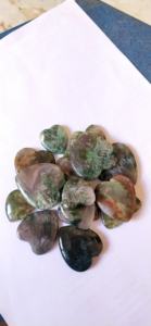 หินมอสอาเกตทรงหัวใจแบบธรรมชาติ คุณภาพดี ขายดี พร้อมเอฟเฟกต์แสง ขนาด 10 มม.-50 มม. สำหรับทำเครื่องประดับ - Product Image 6