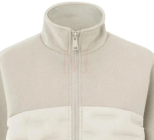 2024 Winter Hot Selling Premium Quality Oversized Cropped High Collar Puffer <b>Jacket</b> Custom Logo <b>Long</b>-sleeved Panel Design Stand - Product Image 6