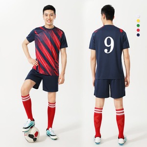 Kits d'entraînement d'équipe sublimés par logo personnalisé Shorts Shirt Ensembles complets d'uniformes Maillots de football Vêtements de football pour hommes - Product Image 5