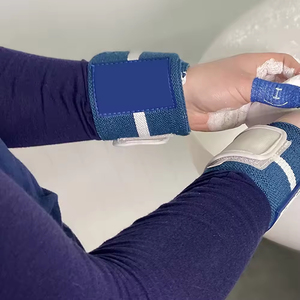 Poignet élastique personnalisé enveloppes de main d'entraînement de sécurité de forme physique avec le logo de paume de garde et en caoutchouc pour l'haltérophilie - Product Image 4