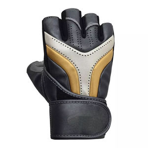 ถุงมือยกน้ำหนักทำจากหนังแท้มีโลโก้และดีไซน์ตามสั่ง - Product Image 2