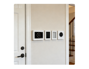 Termostato Touch Falcon HP di Facile Utilizzo |   Display per la Visualizzazione dell'Umidità, Compatibile con Stufe a Gas/Olio Kuwait/Canada/USA - Product Image 2