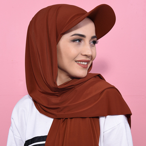 Nouvelle saison femmes écharpes Hijabs casquette et Bonnet monté châle vêtements islamiques Abaya tunique produits turcs robes modestes - Product Image 1