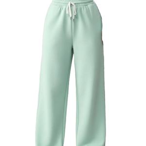 กางเกงวอร์มทรงตรงสำหรับผู้ชายและผู้หญิง ผ้าโพลีเอสเตอร์ 100% เนื้อหนา กันน้ำ ระบายอากาศได้ดี เหมาะสำหรับฤดูร้อน มีเชือกผูกเอว - Product Image 1