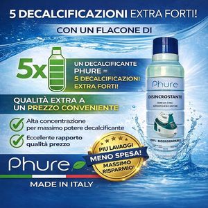 Phure Décalcaissant Liquide 500 ml Écologique Non Toxique Biodégradable pour Fer à Repasser et Aspirateur Vapeur - Product Image 6